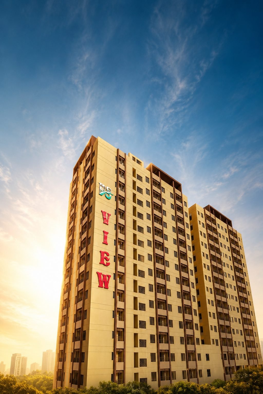 PS View tower at golden hour